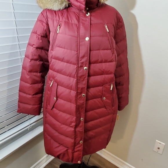 Michael Kors maxi puffer faux fur hooded coat - Picture 3 of 9